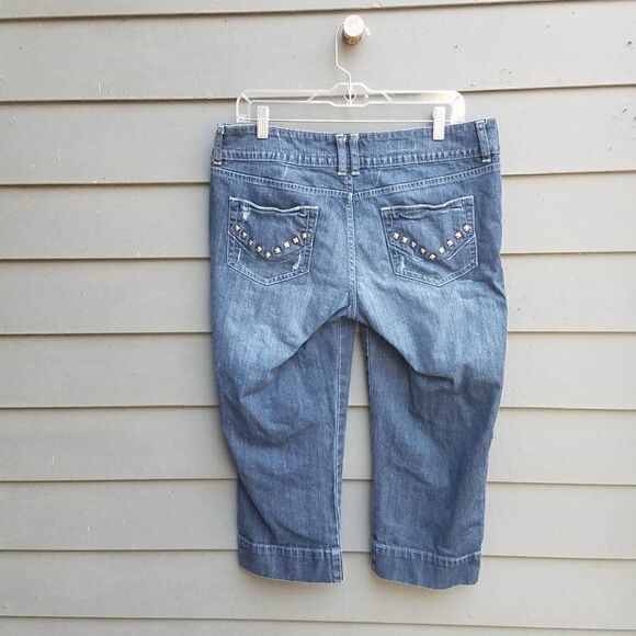 Ana Distressed Denim Cropped Jeans Size 12 - Picture 5 of 11